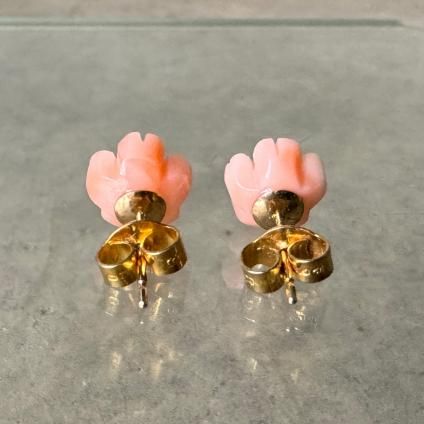 1968-69ǯ 9  եԥ9KYG Coral Earrings