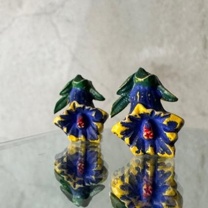 1940-50ǯ  ֥롼ե 󥰡Celluloid Earrings