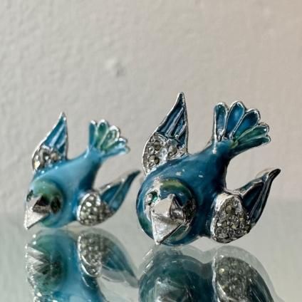 1950ǯ ᥿ ʥ Ļ 󥰡Metal Enamel Earrings