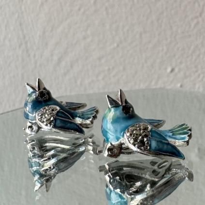 1950ǯ ᥿ ʥ Ļ 󥰡Metal Enamel Earrings