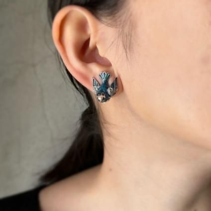 1950ǯ ᥿ ʥ Ļ 󥰡Metal Enamel Earrings