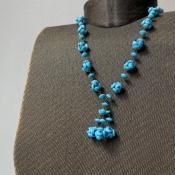 1930ǯ 饹 ե ͥå쥹 ֥롼Glass Necklace