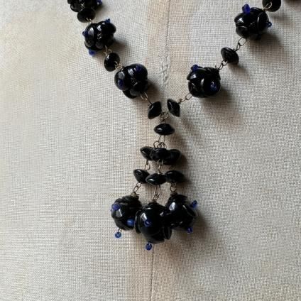 1930ǯ 饹 ե ͥå쥹 ֥åGlass Necklace
