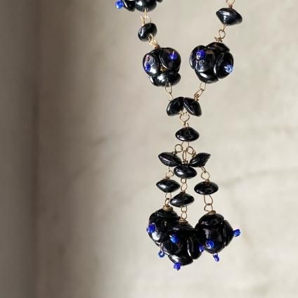 1930ǯ 饹 ե ͥå쥹 ֥åGlass Necklace