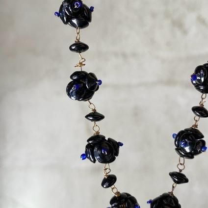 1930ǯ 饹 ե ͥå쥹 ֥åGlass Necklace