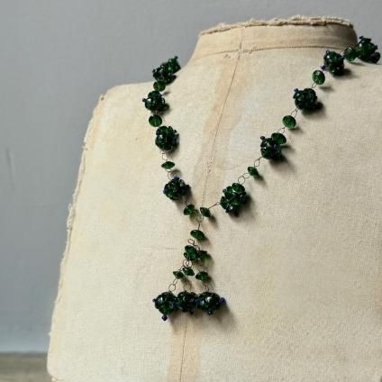 1930ǯ 饹 ե ͥå쥹 ꡼Glass Necklace