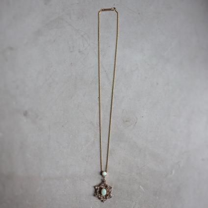 9 ѡ ɥѡ  饹 ڥȡEarly 20th 9K Opal Seed Pearl Cluster Pendant