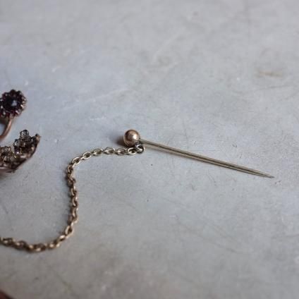 ġɡե ᥿ ͥå  ֥Arts & Crafts Metal Garnet Small Flower Brooch