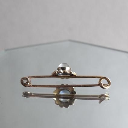 롦ǥ 9 ࡼ󥹥ȡ ѡ С ֥Art Deco 9K Moonstone Pearl Bar Brooch