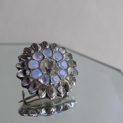 ジョージアン シルバー オパールセントガラス クリアペースト ジョージアン シルバー オパールセントガラス クリアペースト