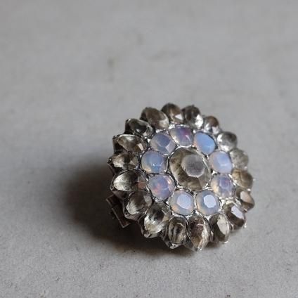 ジョージアン シルバー オパールセントガラス クリアペースト ジョージアン シルバー オパールセントガラス クリアペースト