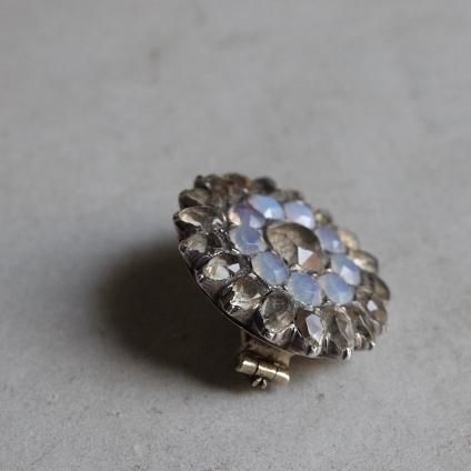 ジョージアン シルバー オパールセントガラス クリアペースト ジョージアン シルバー オパールセントガラス クリアペースト