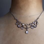 ࡼ󥹥ȡ ɥåץ ͥå쥹Early 20th Moonstone Drop Chain Necklace