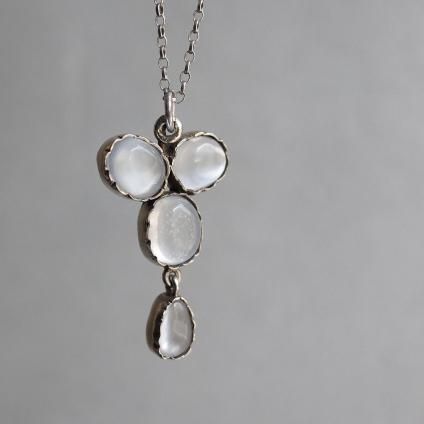 ࡼ󥹥ȡ С ڥȡEarly 20th Silver Moonstone Pendant