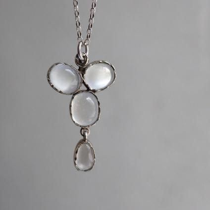 ࡼ󥹥ȡ С ڥȡEarly 20th Silver Moonstone Pendant