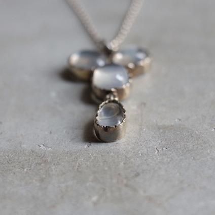 ࡼ󥹥ȡ С ڥȡEarly 20th Silver Moonstone Pendant