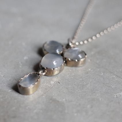 ࡼ󥹥ȡ С ڥȡEarly 20th Silver Moonstone Pendant