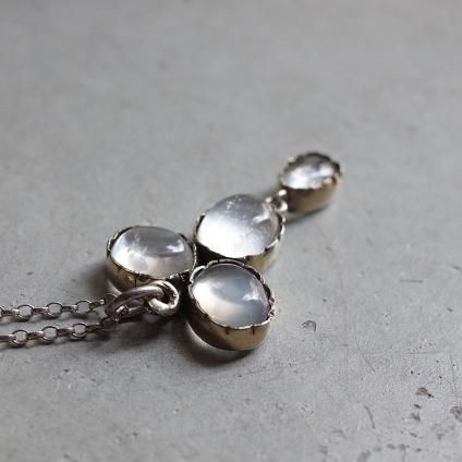 ࡼ󥹥ȡ С ڥȡEarly 20th Silver Moonstone Pendant