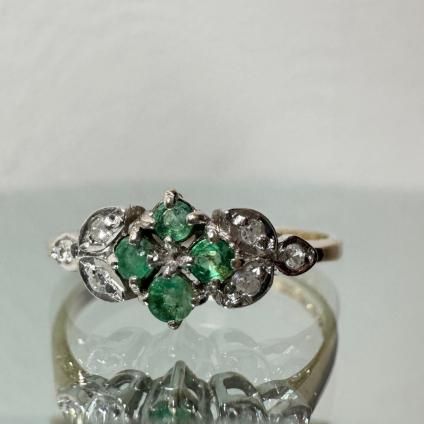 ơ 9   С󥰡9KYG Diamond Emerald Ring