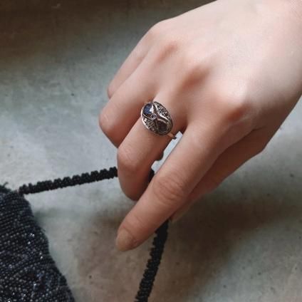 롦ǥ 12 ե  Х󥰡12KYG Sapphire Diamond Ring