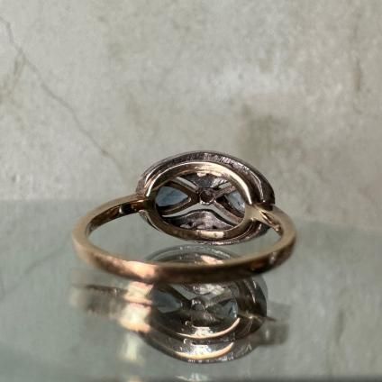 롦ǥ 12 ե  Х󥰡12KYG Sapphire Diamond Ring