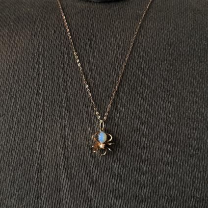 1943ǯ  9 ѡ ѡ  ͥå쥹9KYG Opal Pearl Spyder Necklace