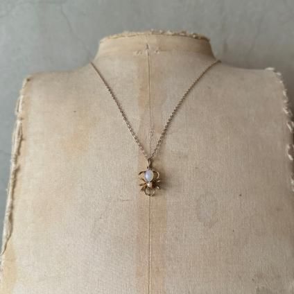 1943ǯ  9 ѡ ѡ  ͥå쥹9KYG Opal Pearl Spyder Necklace