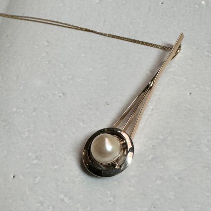 롦ǥ 12 С ѡ ͥå쥹Art deco Silver Pearl Necklace