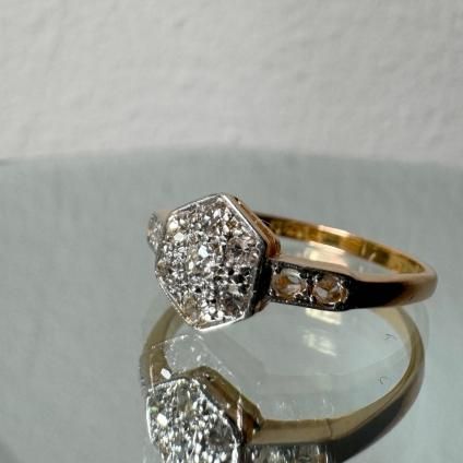 롦ǥ 18 ץ  إ󥰡18KYG Platinum Diamond Ring