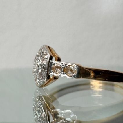 롦ǥ 18 ץ  إ󥰡18KYG Platinum Diamond Ring