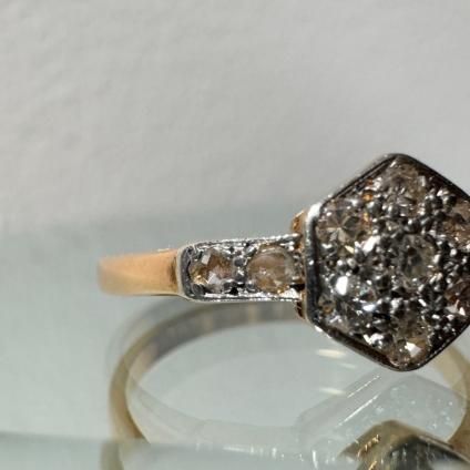 롦ǥ 18 ץ  إ󥰡18KYG Platinum Diamond Ring
