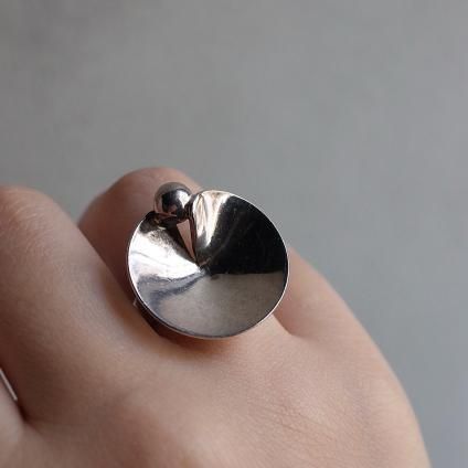 1960ǯ  С 󥰡1960 Modern Silver Ring