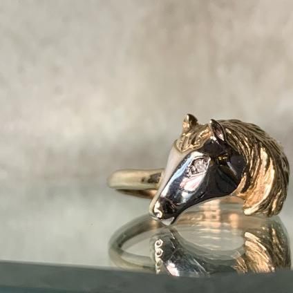 ơ 9  ۡ󥰡9KYGWG Diamond Horse Ring
