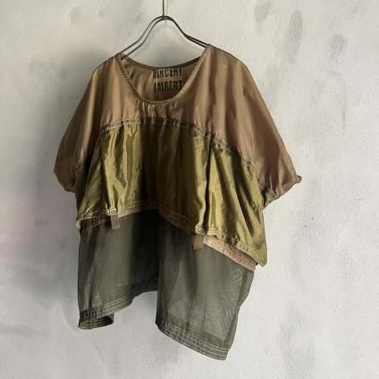 VINCENT JALBERT Parachute T-shirtʥ󥻥 ١ ѥ饷塼 TġKhaki