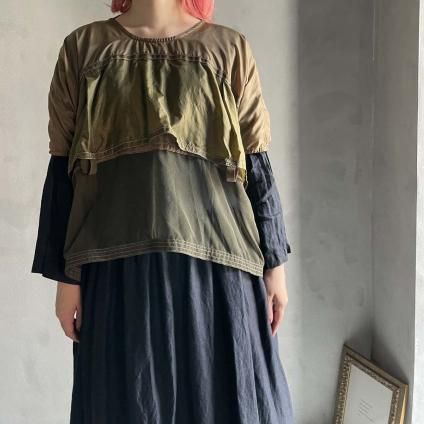 VINCENT JALBERT Parachute T-shirtʥ󥻥 ١ ѥ饷塼 TġKhaki