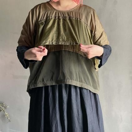 VINCENT JALBERT Parachute T-shirtʥ󥻥 ١ ѥ饷塼 TġKhaki