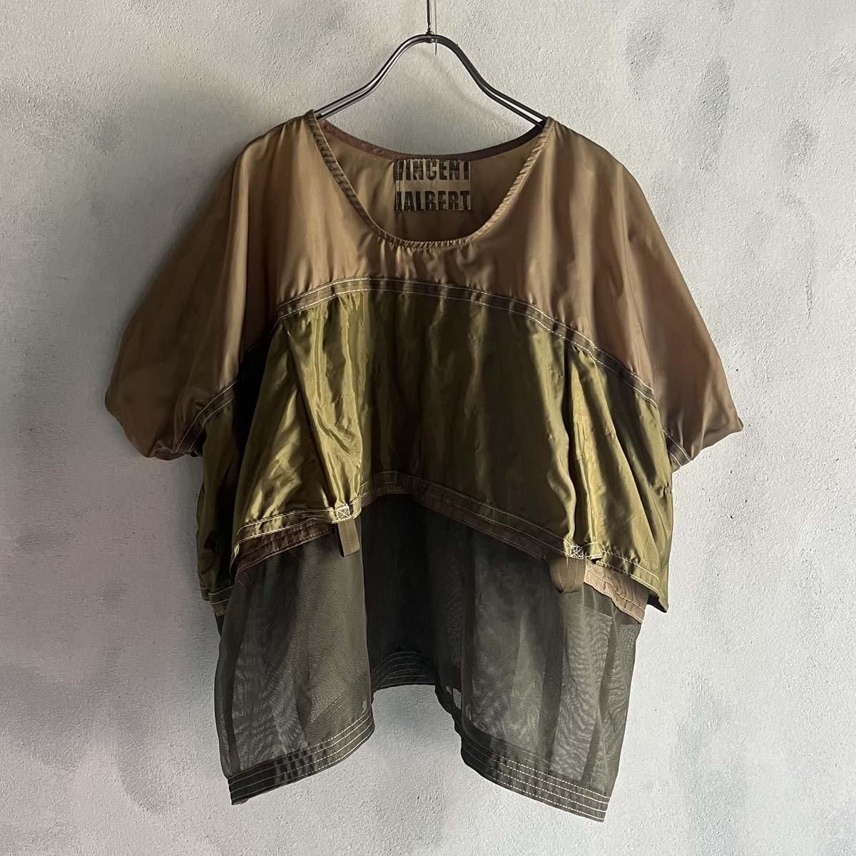 VINCENT JALBERT Parachute T-shirtʥ󥻥 ١ ѥ饷塼 TġKhaki