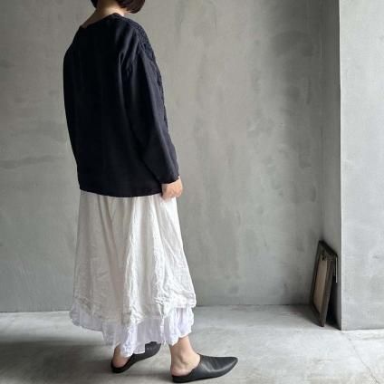 VINCENT JALBERT Lace Pulloverʥ󥻥 ١ 졼 ץ륪СNavy