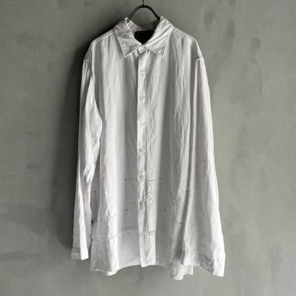VINCENT JALBERT Shirt Embroideryʥ󥻥 ١ ɽ ġWhite