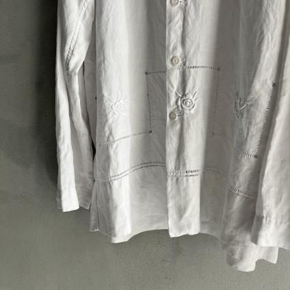 VINCENT JALBERT Shirt Embroideryʥ󥻥 ١ ɽ ġWhite