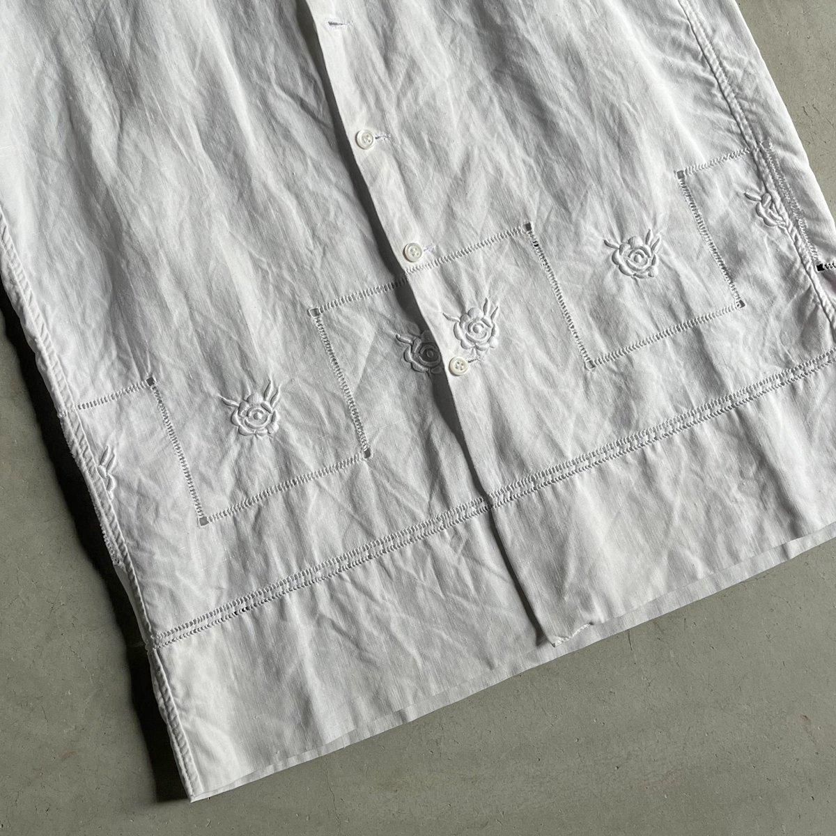 VINCENT JALBERT Shirt Embroideryʥ󥻥 ١ ɽ ġWhite