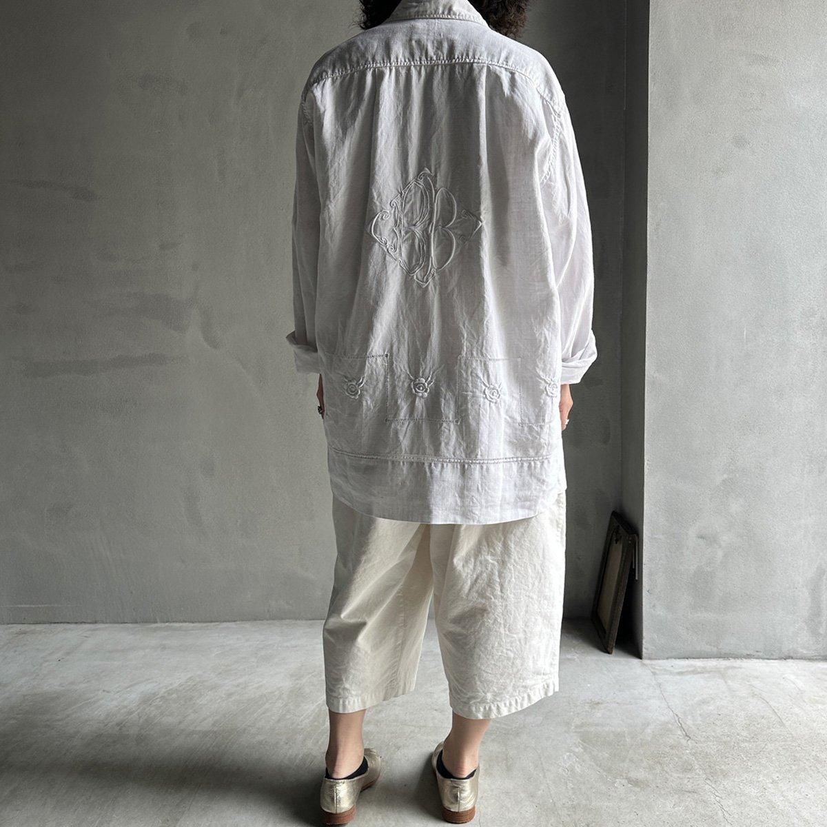 VINCENT JALBERT Shirt Embroideryʥ󥻥 ١ ɽ ġWhite