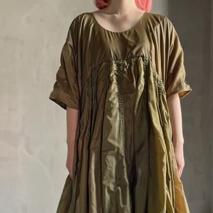 VINCENT JALBERT Parachute Dress ʥ󥻥 ١ ѥ饷塼 ɥ쥹Khaki