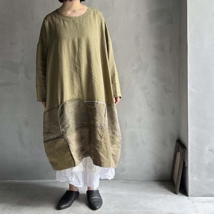 VINCENT JALBERT Large Army Patch Dressʥ󥻥 ١Khaki