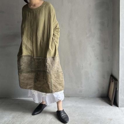 VINCENT JALBERT Large Army Patch Dressʥ󥻥 ١Khaki