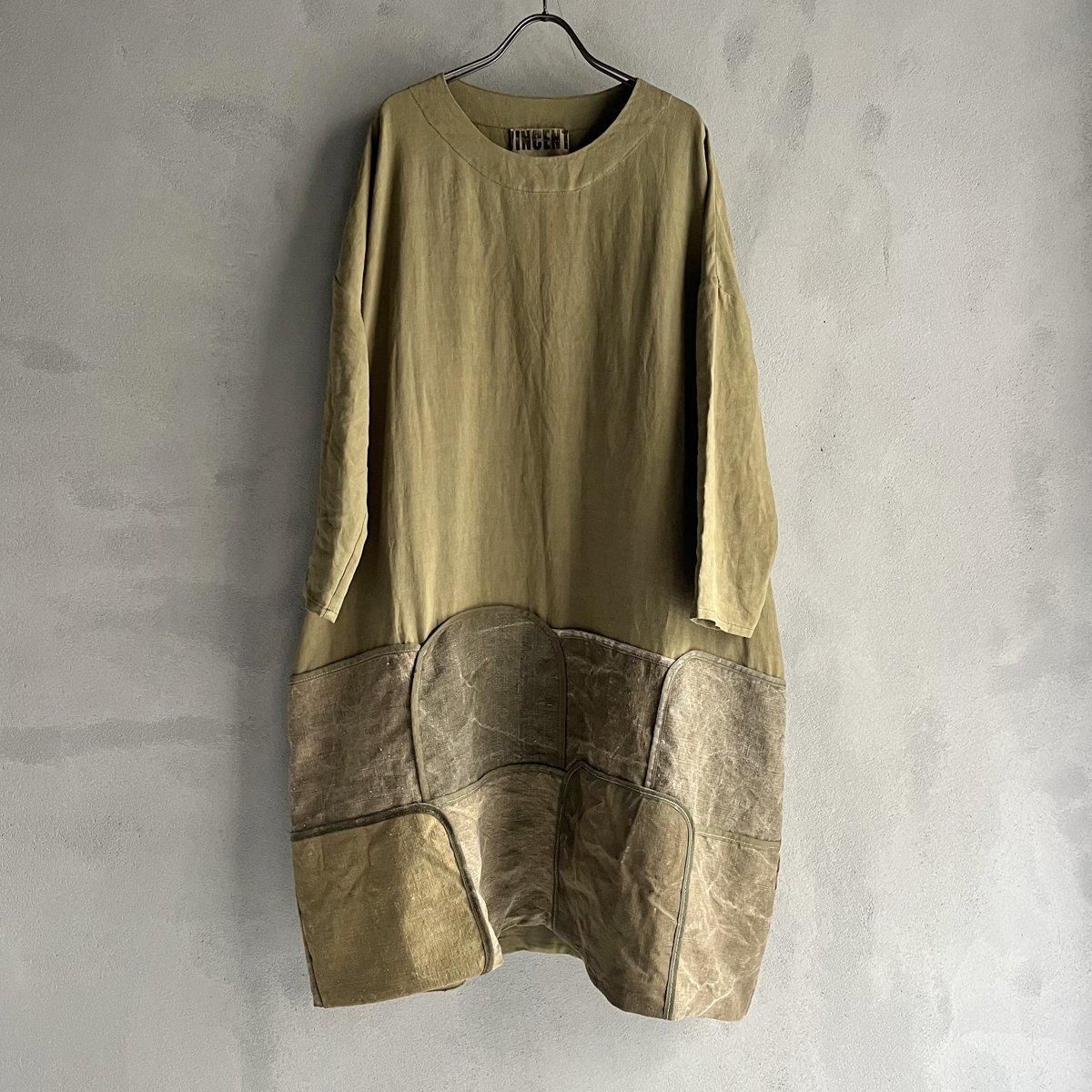 VINCENT JALBERT Large Army Patch Dressʥ󥻥 ١Khaki