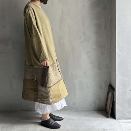 VINCENT JALBERT Large Army Patch Dressʥ󥻥 ١Khaki