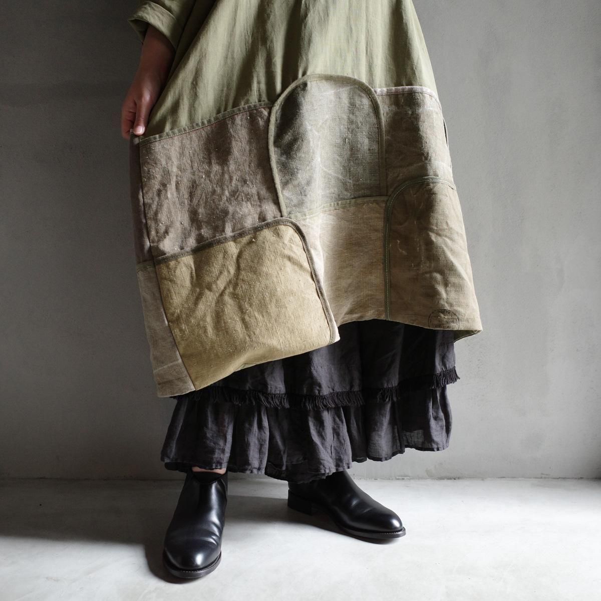 VINCENT JALBERT Large Army Patch Dressʥ󥻥 ١Khaki