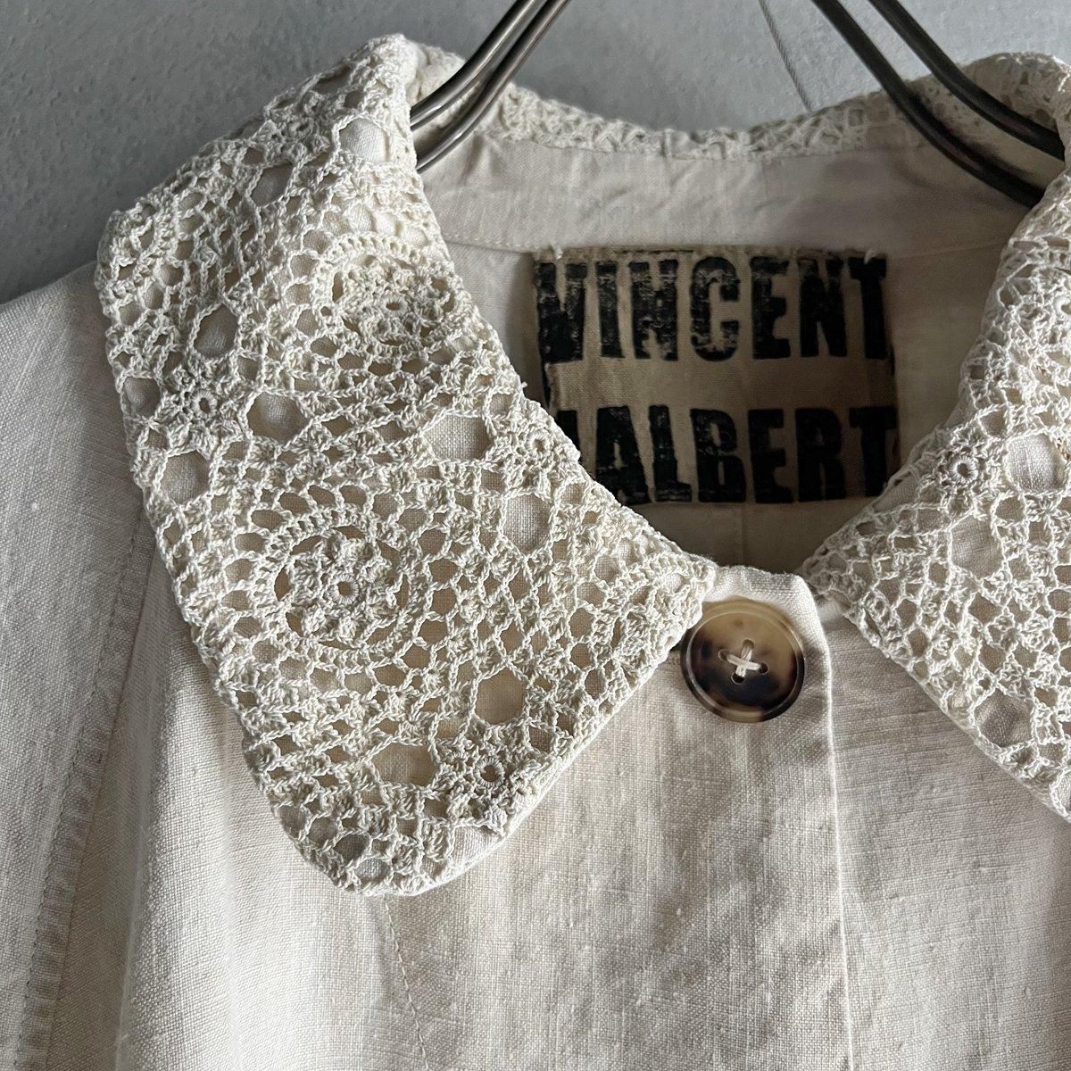 VINCENT JALBERT Lace Collar Jacketʥ󥻥 ١ 졼顼 㥱åȡNatural