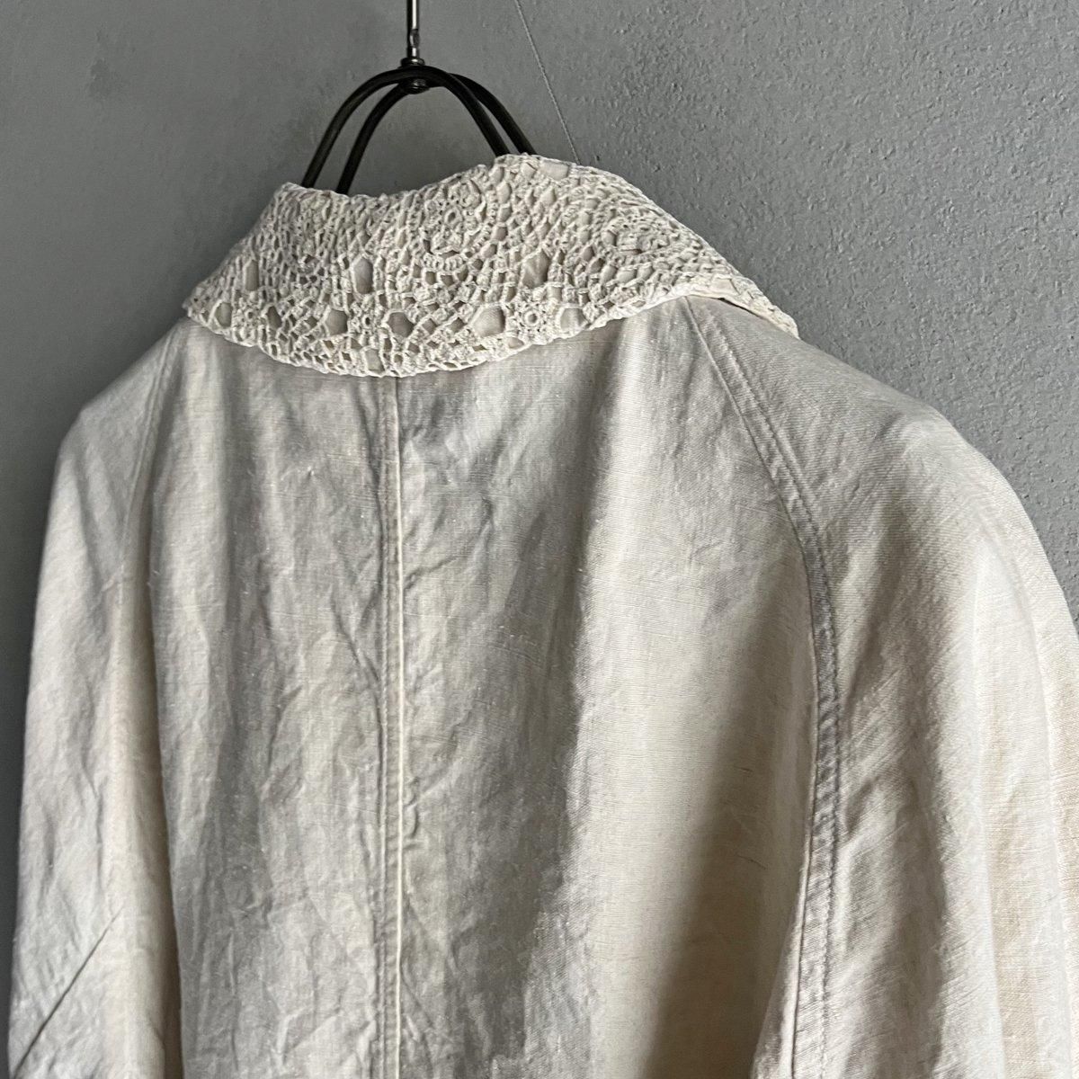 VINCENT JALBERT Lace Collar Jacketʥ󥻥 ١ 졼顼 㥱åȡNatural